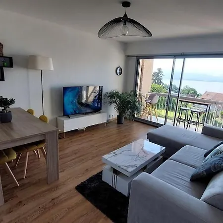 Appart Cosy Avec Vue Sur Le Lac Leman Evian-les-Bains Exterior photo